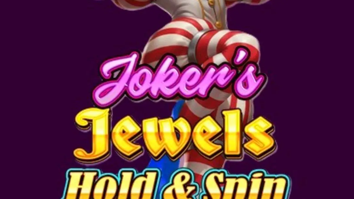 Tampilan visual mesin slot Joker’s Jewels Hold & Spin dengan simbol permata dan Joker